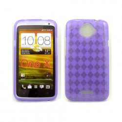 Gel Case  for HTC One X(Purple)